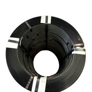 Feuillard acier laque noir trancanne 16x0,50mm