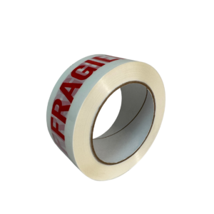 Adhésif PPA blanc silencieux fragile rouge 48x100ml 28µ 22gr
